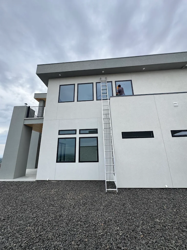 Modern stucco exterior